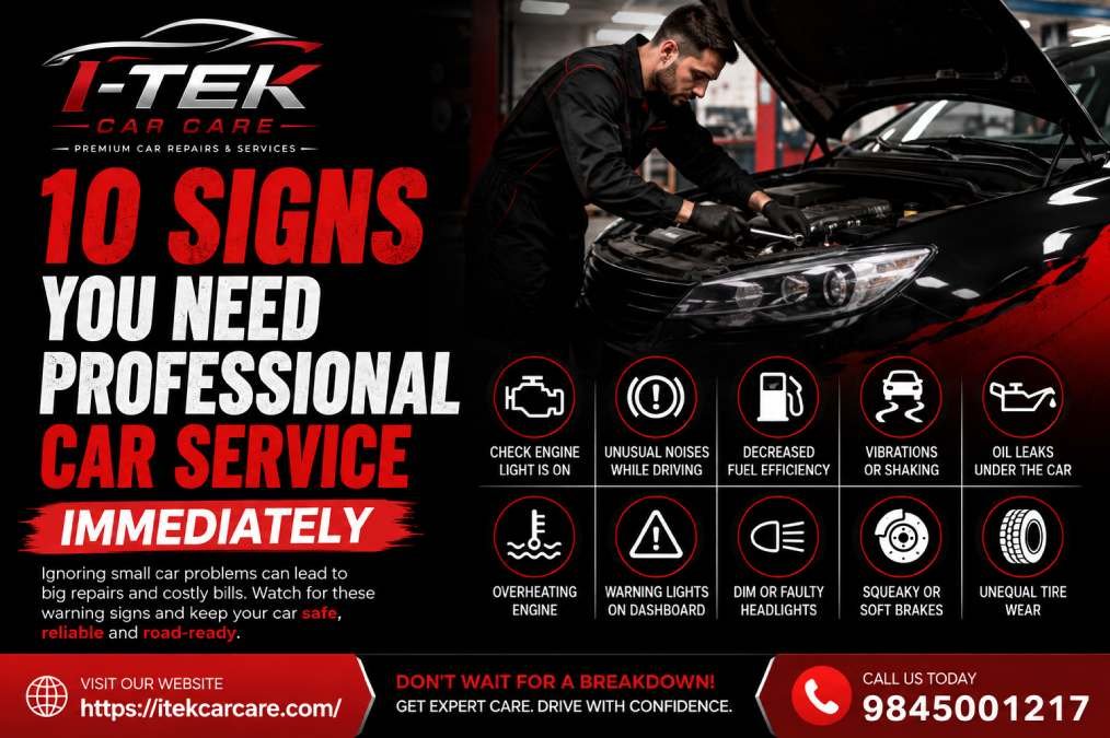 10 Signs You Need Professional Car Service Immediately